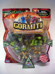 Playmates Gormiti Barbataus, Tormenter, Bullrock, and Dedalus Action Figures