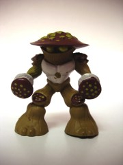 Playmates Gormiti Spores, Cannon Trunk, Hypnofrog, and Carrapax Action Figures