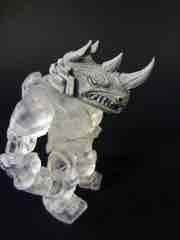 The GodBeast Customs Glyos Grey CyberRhino Head Glyos Accessory