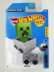 Mattel Hot Wheels Minecraft Minecart Die-Cast Metal Vehicle