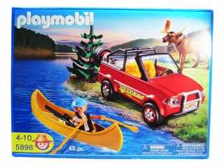 Playmobil 5898 4-Wheel Drive with Kayak and Ranger Figure Set