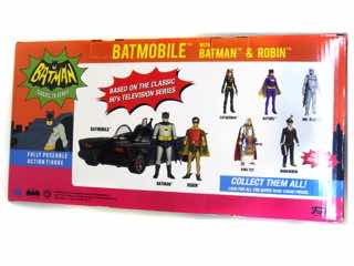 Funko 9POA Batman 1966 TV Series Batman and Robin Action Figures with Batmobile Vehicle