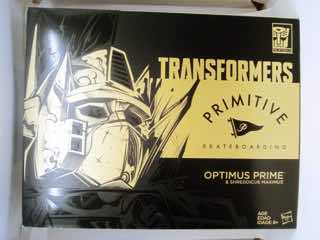 Hasbro Transformers Primitive Skateboarding Optimus Prime and Shreddicus Maximus Action Figure