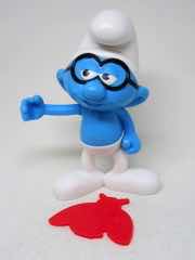 Burger King Smurfs: The Lost Village Brainy Smurf Action Figure