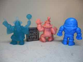 Culture Fly Scooby-Doo Tiny Mights Blue Glow Tiki Witch Doctor, Blue Space Kook, and Flesh Ghost Clown Minifigures with Case