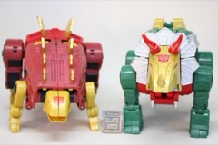 Hasbro Transformers Age of the Primes Leader G2 Universe Dinobot Snarl and G2 Universe Dinobot Slug