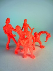 October Toys Zillions of Mutated Bodies Infecting Everyone (ZOMBIE)  Series 1 Neon Orange Minifigures