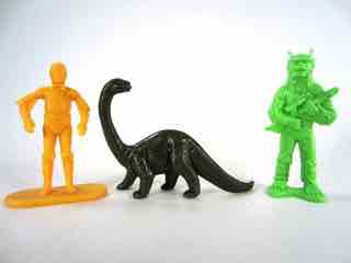Tim Mee Toys Green and Yellow Prehistoric Dinosaurs Figure Set
