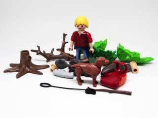 Playmobil 5562 Wild Life Beavers with Backpacker Figure Set