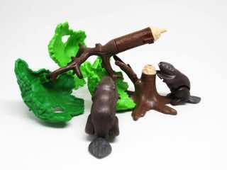 Playmobil 5562 Wild Life Beavers with Backpacker Figure Set