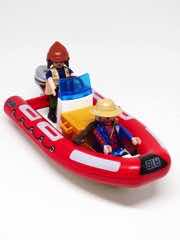 Playmobil Wild Life 5559 Inflatable Boat with Explorers Figure Set