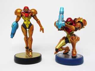 Nintendo Metroid Samus Aran and Metroid Amiibo