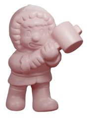 Nana (Ice Climber) - Keshi Gomu Rubber Figure 3D Scan